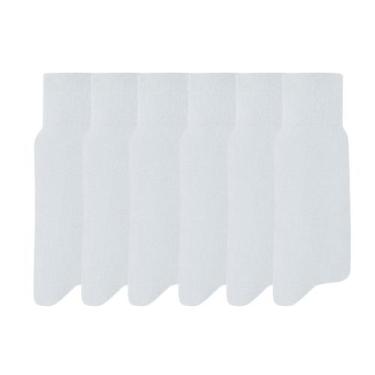 Imagem de Kit Com 6 Pares De Meias Social Masculina Mash 100% Algodão, Branco, Ú