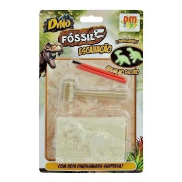Imagem de Dinossauro de Escavacao Com Dino Que Brilha no Escuro Raro - DM TOYS