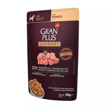 Imagem de Ração Úmida Gran Plus Sachê Cães Gourmet Adultos Frango - 100g - GRANP