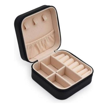 Imagem de Mini Porta Joias Portátil Estojo Ziper Moda Fofinho Viagem - Mga-Br