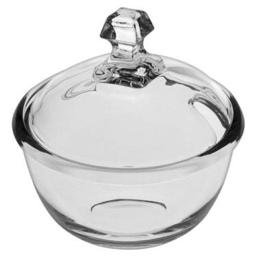 Imagem de AÇUCAREIRO 12x12x12cm 270ml VIDRO TRANSP COM TAMPA - NH, Material: Vid