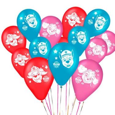 Imagem de 50 uni Balão Bexigas decoração Patrulha canina festa - Regina festa