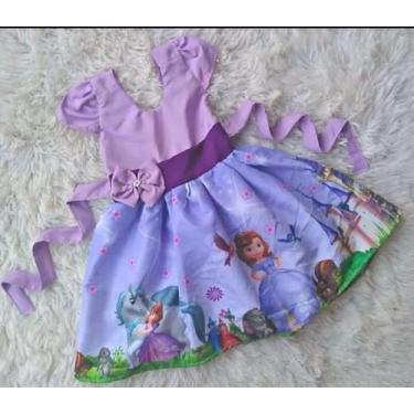 Imagem de Vestido Infantil Temático Infantil Princesa Sofia - aurea, P