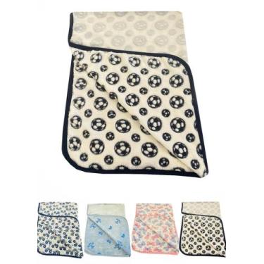 Imagem de cobertor para bebe antialergico c/ toque macio plush infantil masculin