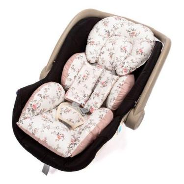 Imagem de Capa colchão para Bebê Conforto fofinho - Dolce Affetto, floral rose