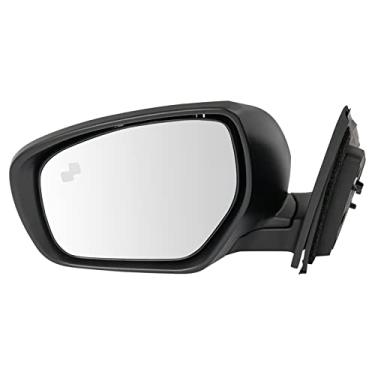 Imagem de TRQ Espelho retrovisor elétrico aquecido com detecção de ponto cego para combinar com o lado do motorista LH para Mazda CX9 2009-2010