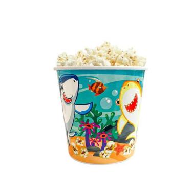 Imagem de Balde de Pipoca 3L Infantil Tema Animado Diversão Garantida - Usual Ut