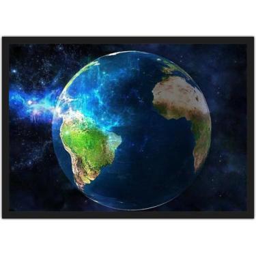 Imagem de Quadro Decorativo Universo Planeta Terra Cosmos Espaço Salas Quartos D