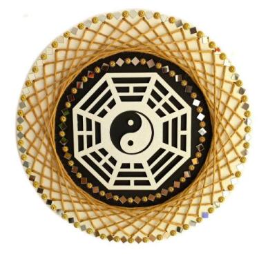 Imagem de Mandala Baguá Proteção e Equilíbrio 40cm - Aqui Tem Magia