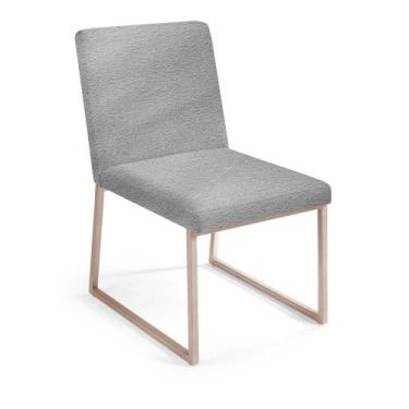 Imagem de Cadeira Tulipa em Aço Carbono Dourado - Drop mobiliário