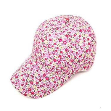 Imagem de Boné  De Sol Feminino Ajustável Floral RANAWELLA - ElaShopp