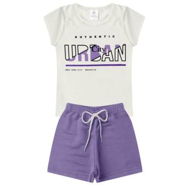 Imagem de Conjunto Infantil Verão Menina Urban -Off White - Magia Baby, 02