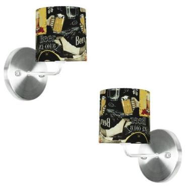 Imagem de Kit 2 Arandela De Cupula Cilíndrica Bar - MARRYLUZ