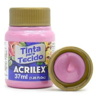Imagem de Tinta para Tecido Acrilex Metálica 37ml, 537 - ROSA