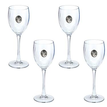 Imagem de CMC Heritage Pewter Conjunto de taças de veado de cauda branca Wildlife com 4, tamanho único