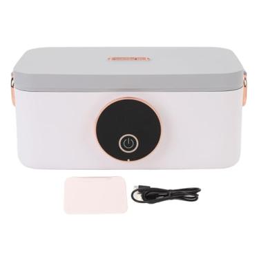 Imagem de Lancheira Elétrica Sem Fio, Lancheira Aquecida Com Carregamento USB, Aquecimento Rápido de 45 W, Capacidade de 1000 Ml, Temporizador de 5 Velocidades, Aquecedor de Almoço
