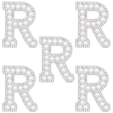 Imagem de Winrase A-Z Letras Ferro em Patch Colorido Strass Pérola Brilhante Alfabeto Inglês Patch de Costura para Vestido de Noiva Vestido de Dama de Honra Roupas Meninas Sapatos Chapéu Bolsa Artes Artesanato