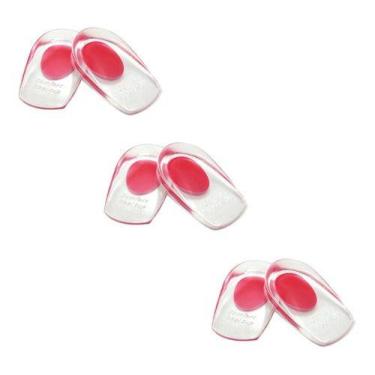 Imagem de Kit 3 Par Calcanheira Gel Silicone P/ Esporão Pronta Entrega - Tem Tud