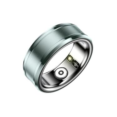 Imagem de Gugxiom Anel inteligente, saúde, NFC, monitoramento de temperatura corporal do sono, contador de passos com aplicativo, suporte para câmera, controle remoto, vídeo, rolagem, página do livro (verde)