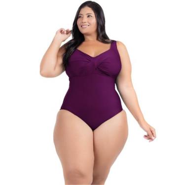 Imagem de Maio Body Acinturado Plus Size Modela Cintura Liso Casual - HYPE MODAS