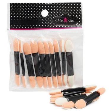 Imagem de Pincel para Make Maquiagem Duplo Kit com 10 Pecas 5,5cm na Solapa - Ri