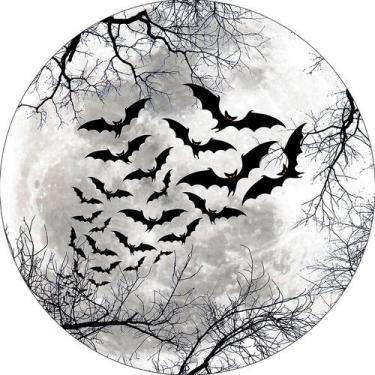 Imagem de Painel De Festa Redondo 1,50x1,50 - Noite de Lua Cheia Halloween 012 -