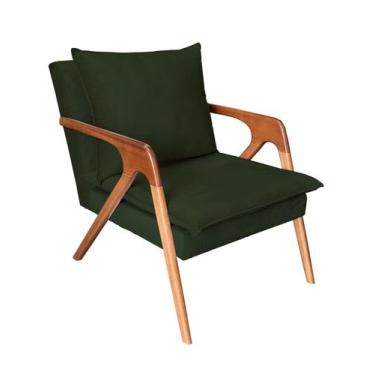 Imagem de Poltrona decorativa Monalisa Luxo Dora Bela, 0130 Verde Musgo