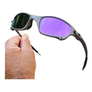 Imagem de Oculos de Sol Juliet Roxo Violet X-Metal Polarizado Lupa Pinada Mandra
