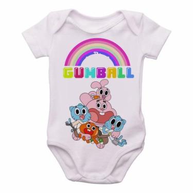 Imagem de body nenê criança roupa bebê incrivel mundo gumball - Empório Dutra, G