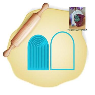 Imagem de Cortador Moldura Arco Iris 7,5cm - Embody 3d