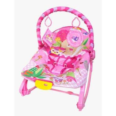 Imagem de Cadeira De Balanço New Rocker Musical E Vibratória Rosa - Color Baby