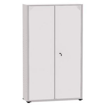 Imagem de Armário de Aço Montável Econômico Ap403sl Pandin 2,0 m Cinza e Branco
