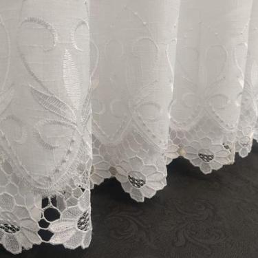 Imagem de Cortina Bordado Guipir Linho Luxo Forrada Com Microfibra 4,00x2,30 - S