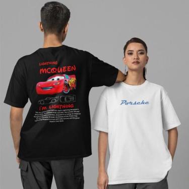 Imagem de Camiseta Unissex Kit Casal Relâmpago Mcqueen + Sally Carrera, ESCOLHER