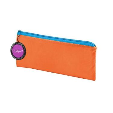 Imagem de Estojo Escolar em TNT Premium 21x11cm Figi TopGet, Laranja