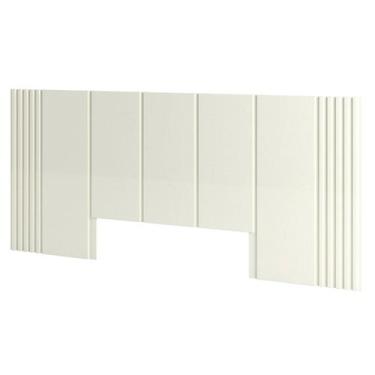 Imagem de Cabeceira Ripada para Cama King 300x120cm MDF Off White - Móveis Dalla