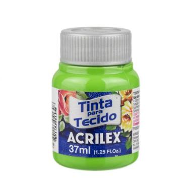Imagem de Tinta Acrilex Para Tecido 37 Ml Fosca - Metallica Acessórios, Verde fo