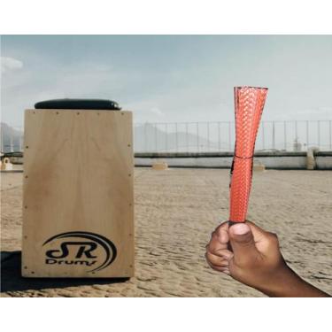Imagem de Cajon Profissional Inclinado Assento Acolchoado + Vassourinha - SR Dru