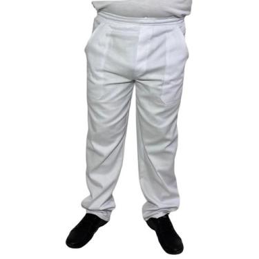 Imagem de Calça De Uniforme Profissional Brim- Branco - Innova Bordados, G