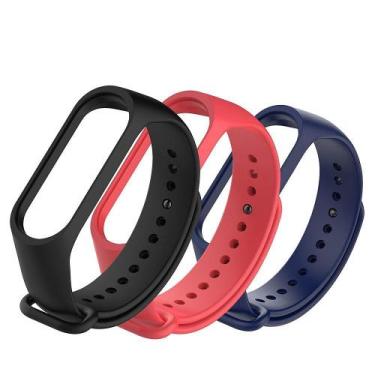 Imagem de Kit 3 Pulseiras compatíveis com Mi Band 3 /4 - Nsmart