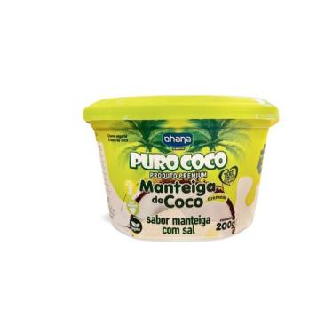 Imagem de Manteiga Vegetal De Coco Puro Coco 200g Vegana Zero Lactose