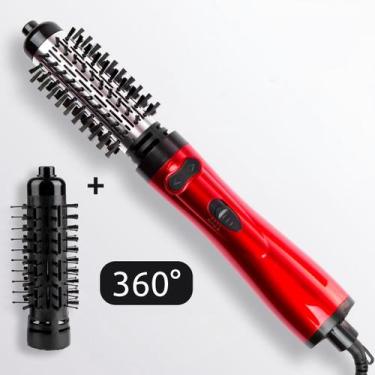 Imagem de Escova Rotativa 2 Em 1 Potente Alisadora Cabelo Liso Beleza - GENZO
