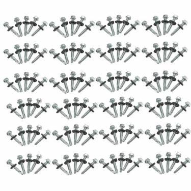 Imagem de Parafuso Auto Brocante Vedação 100 Peças 12 5.5 X2 Pol.