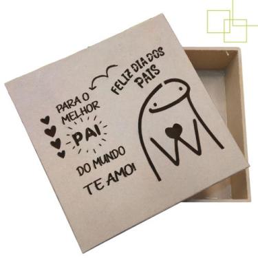 Imagem de Caixa Embalagem em MDF Presente Pai Bento Te Amo 15x15x5 - Expresso da