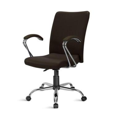 Imagem de Cadeira Diretor Isola Giratória CR Relax 2333 Com Braços 5269 Marrom -