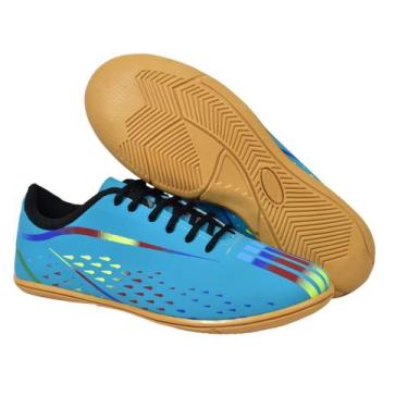 Imagem de Chuteira Futsal Indoor Junior Lançamento - Sport Systen, Azul turquesa