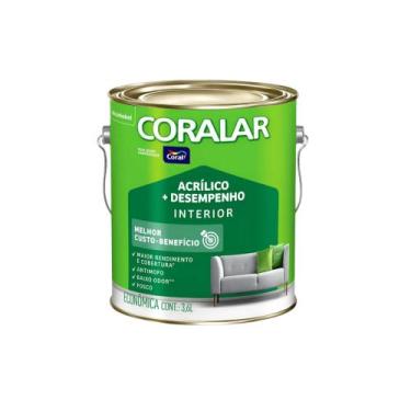 Imagem de Coral Tinta Interior Acrílico Desempenho Branco 3,6lts, Branco