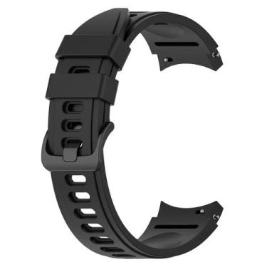 Imagem de Pulseira Silicone para Galaxy Watch 4 Watch 5 Watch 6 - Poolsy, Preta 