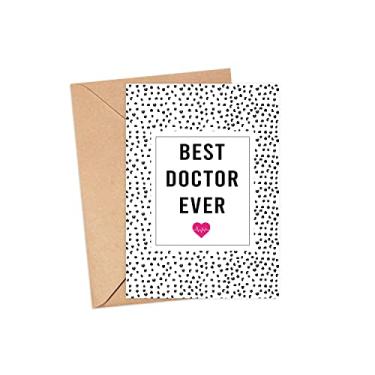 Imagem de Cartão Best Doctor Ever - Cartão de médico fofo - Cartão de agradecimento do melhor médico - Cartões de agradecimento para médico câncer cartão de agradecimento cartão de médico médico