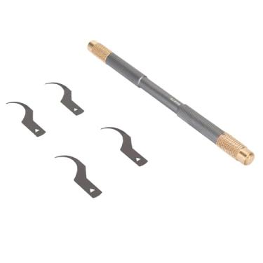 Imagem de Conjunto de Raspador de pá para Reparo de Remoção de 4 Em 1 Placa-mãe Kit de Faca de Degomagem de Chip IC Com Cabeça de Cobre de Liga de Alumínio para Reparo de Telefone Celular